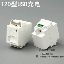 Type 120 USB charging module mobile phone charging IPHONE charging module can be matched with switch panel