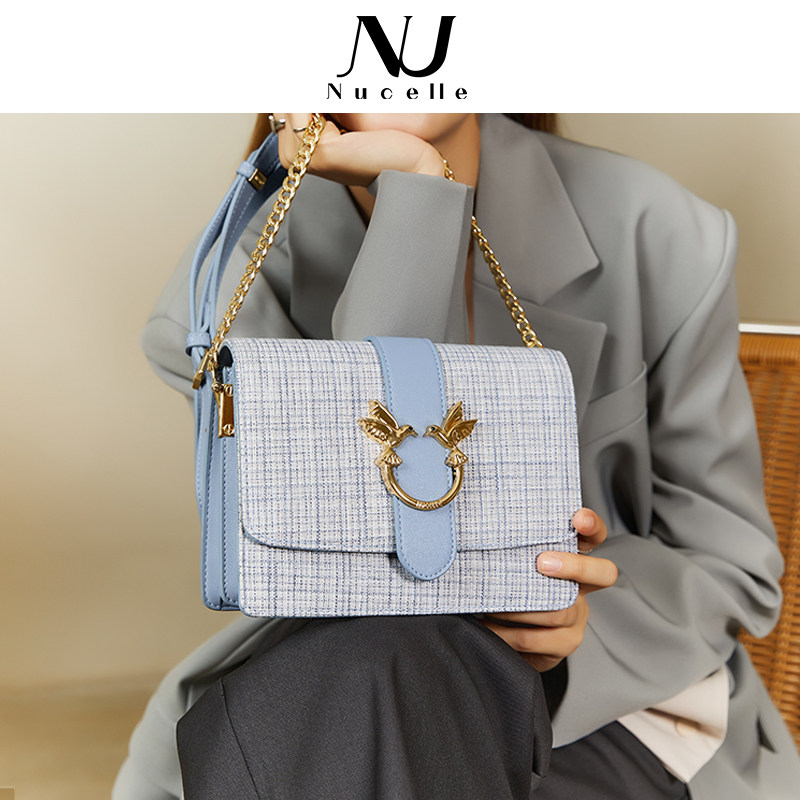 New Zealand women's bag New 2021 explosive swallow bag fashion shoulder shoulder bag foreign style underarm chain small square bag
