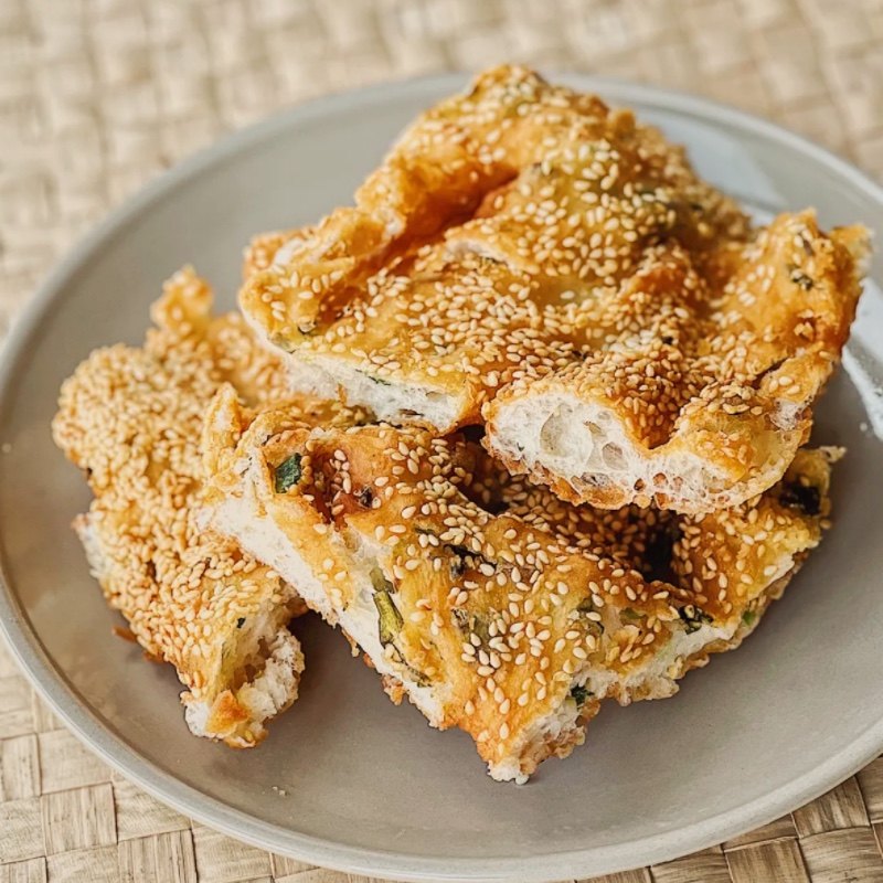 正宗上海羌饼&葱花芝麻饼测评!咸香酥脆一口掉渣,早餐党冲就对了!-馅饼-淘宝好物网