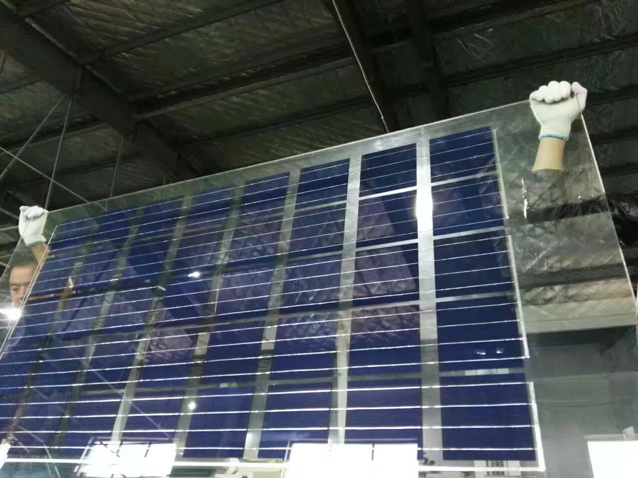 Solar Power Generation Glass 290W Photovoltaic Power Generation Double Boglass Components suitable for curtain wall Yangguang house Terrace Greenhouse-Taobao