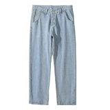 Весенние джинсы, трендовые штаны, 2020, в корейском стиле, оверсайз, свободный прямой крой