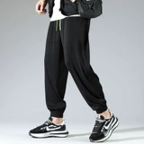 Шелковые летние тонкие мужские быстросохнущие штаны для отдыха, оверсайз