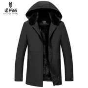 Winter Party Vượt qua  Vượt qua Nam Cross Velvet Ash Lông Lông Lông Áo khoác Lông Áo khoác Da - Quần áo lông thú