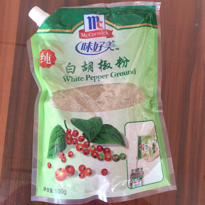 Weihaomei pure white pepper powder 500g bag cooking meat fish poultry soup soup stir fry seasoning