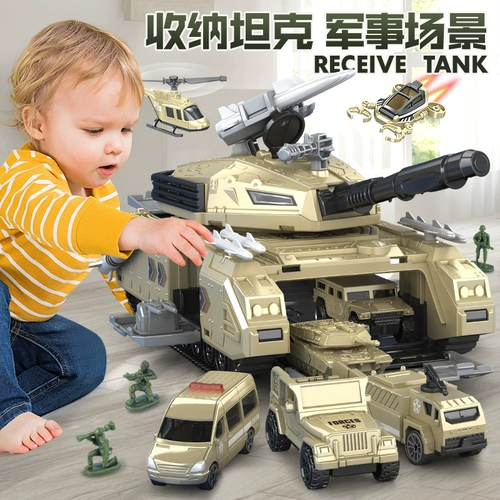 Большой танк, игрушечная машина, система хранения, вертолет, самолет, парковка для мальчиков, сражение, 5 лет
