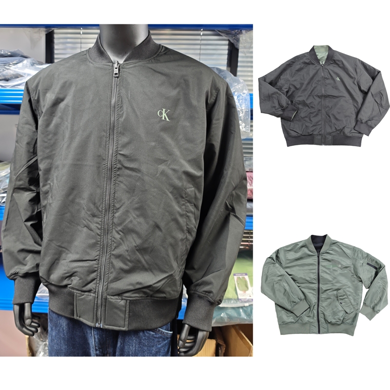 This Price Is Unbeatable! Authentic Calvin Klein/Ck Jeans Men's Reversible Bomber Jacket