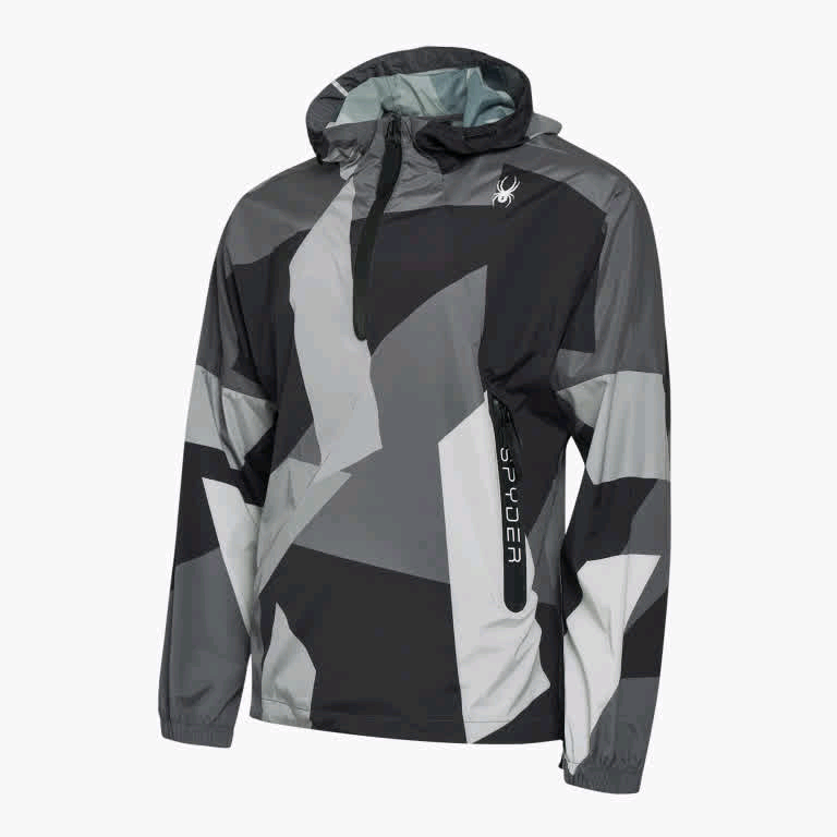 High-End Outdoor Brand Spider Spyder Hooded Taped Half-Zip Lightweight Sun Protection Breathable Skin Jacket