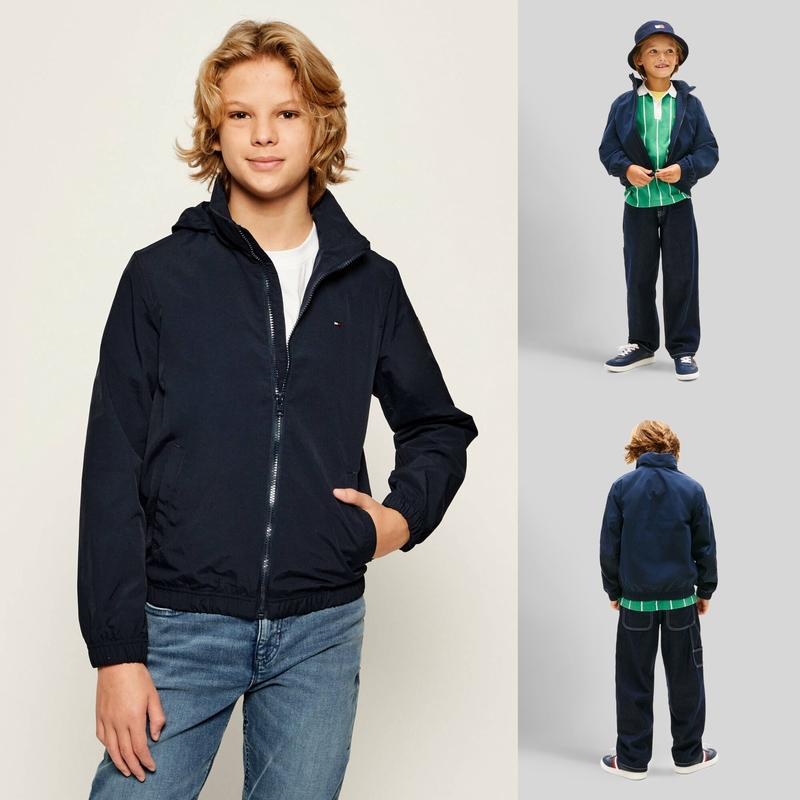 Adults Can Wear It! Authentic Tommy Hilfiger Children's Logo Hardshell Jacket Adults Can Wear It! Authentic Tommy Hilfiger Children's Logo Hardshell Jacket