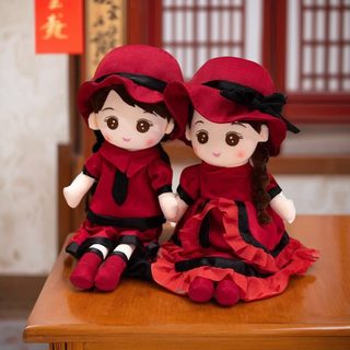 压床娃娃结婚一对新婚新款高档抱枕金童玉女公仔喜娃娃婚房送新人