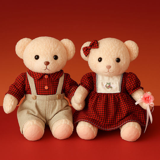 A Pair of High-End New Wedding Dolls, Plush Pillows, Couple Dolls, Wedding Room Decorations, Gifts for Newlyweds