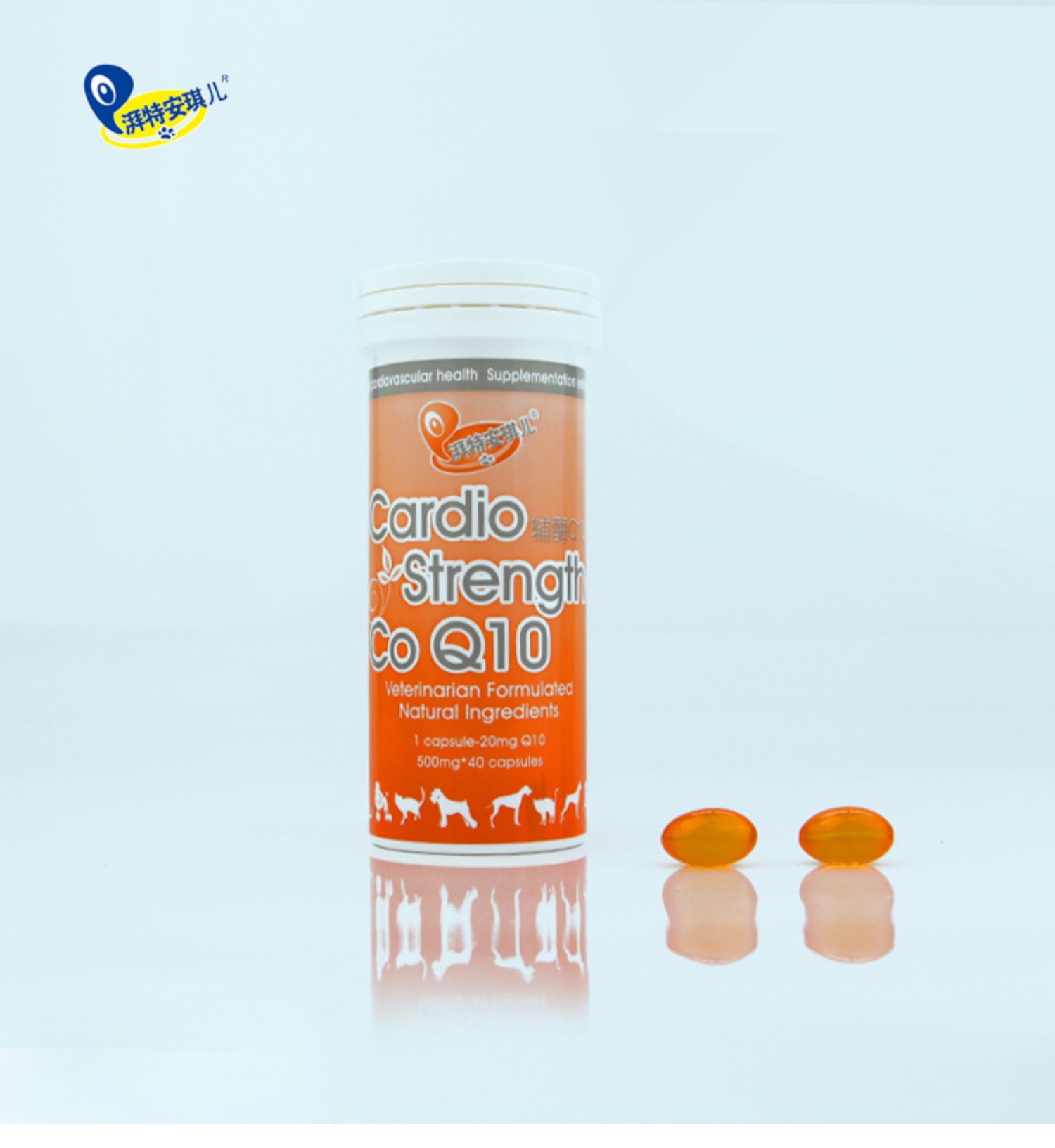 Angel Coenzyme Q10 Pet Đại lý chăm sóc tim chó, chó, chó, suy tim, nhịp tim bất thường nhồi máu cơ tim - Cat / Dog Health bổ sung sữa cho chó biếng ăn