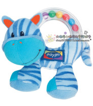 Australian Playgro ultra soft and small deer spotted horse colored bead hand grip bell ring for exercise hearing and small hand wrist force