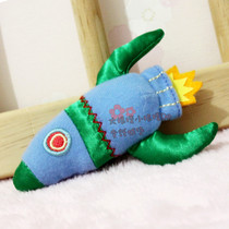 American Brands Embroidered Small Rocket Hand Grip Rocking Bell Doll Exercise Hearing and gripping ability High 10cm