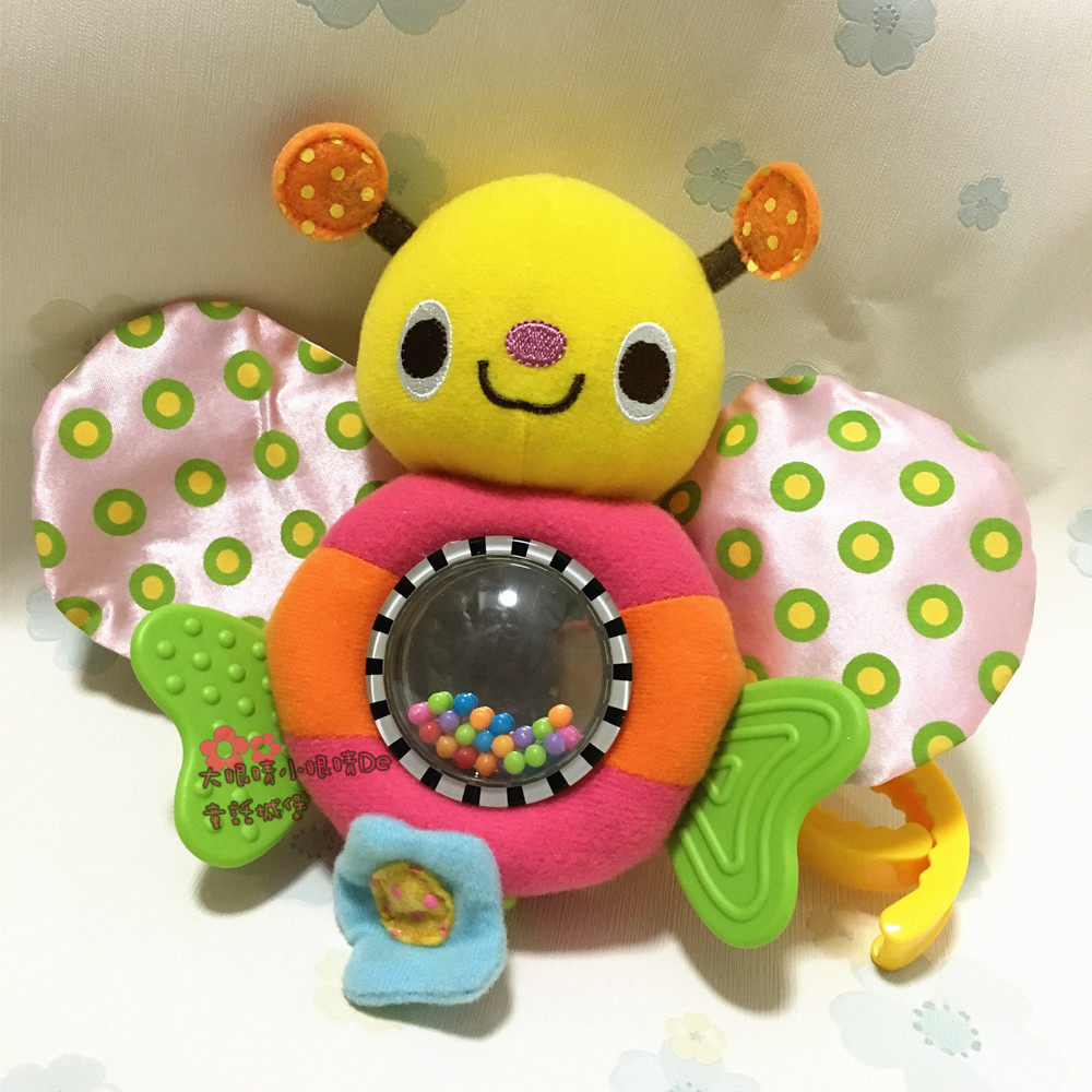 Japan Toyroyal Royal toy Original bee shock car bed hanging paper rattler Tooth retainer Safety mirror