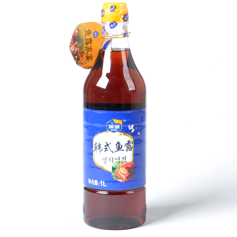 Pu Yuan Seafood Shrimp Oil Juice Fish Dew 1 Liter Bottling Salted Korean Style Flavor Sauerkraut Spicy Cabbage Seasoning