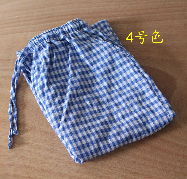 New đồ ngủ nam cotton mùa xuân và mùa thu gạc nhà phần dài mùa hè phần mỏng bông giản dị điều hòa không khí nhà lỏng quần jogger nam