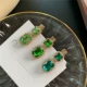 Hàn Quốc lưới màu đỏ retro cổ điển màu xanh lá cây kẹp tóc ánh sáng sang trọng rhinestone ngọc trai tóc mái kẹp nữ từ kẹp kẹp tóc kẹp - Phụ kiện tóc