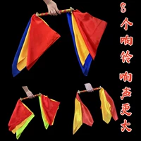 33 см сплошной древесина двойной головы 8 Колокол+красный и зеленый шелк 35 см [один]