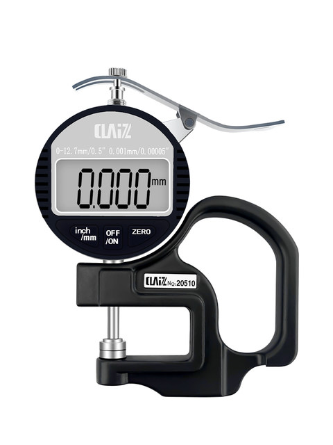 Digital Display Thickness Gauge 0.001mm for Paper, Film, and Leather Thickness Measurement
