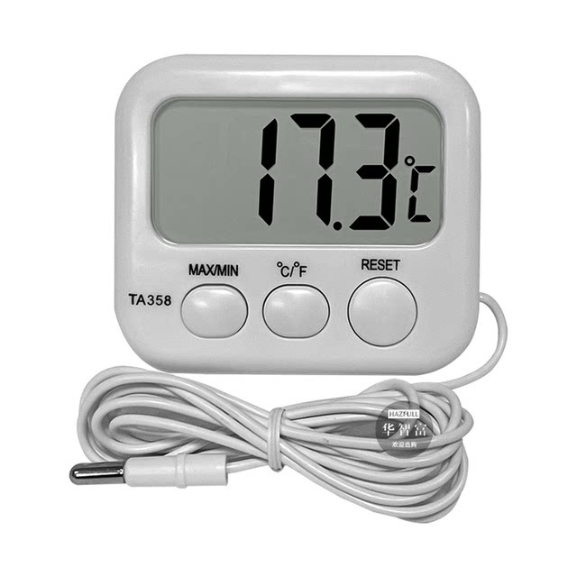 Jintuo Jia Ta358 Thermometer for Refrigerator and Fish Tank with Probe, Electronic Thermometer for Indoor Home Use