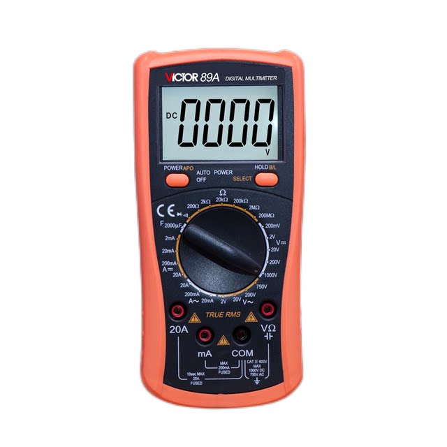 Victory Vc89A Digital Multimeter with Full Protection Circuit, High-Precision Multi-Purpose Capacitance Digital Display Multimeter