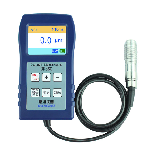 Dongru Dr360/380 High-Precision Digital Display Galvanized Chrome Coating Thickness Gauge Coating Thickness Measurement