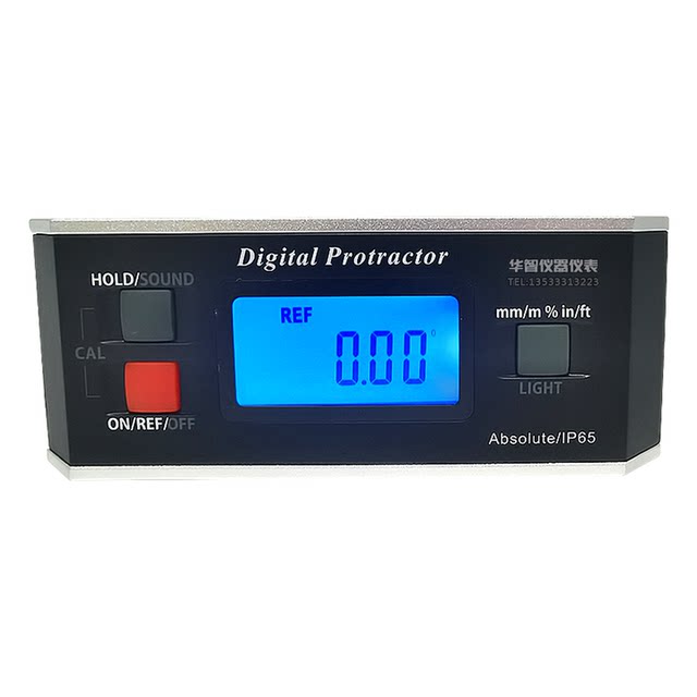 Large-Screen Digital Display Inclinometer 360 High-Precision Electronic Level Angle Measuring Instrument with Magnetic Backlight Angle Meter