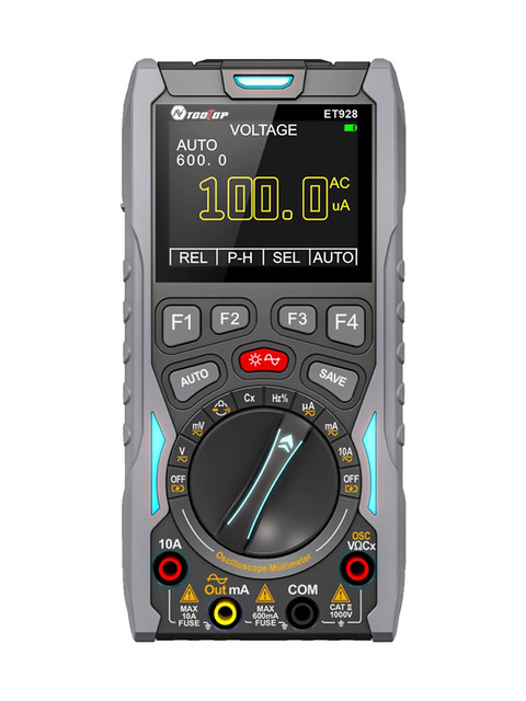 Color Screen Et928 Handheld Digital Oscilloscope Multimeter Signal Generator Auto Repair Instrument Multi-Function Three-In-One