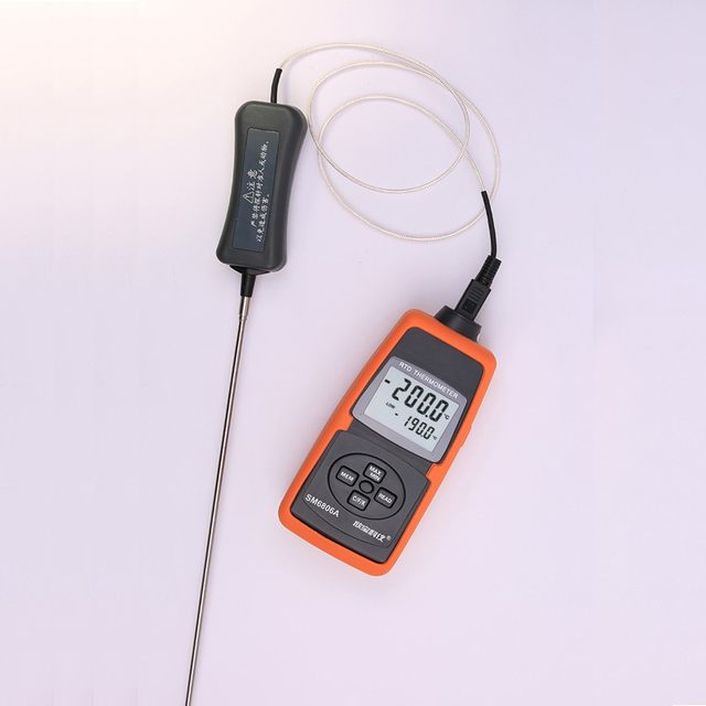 Xinbao Sm6806A Platinum Resistance Thermometer High-Precision Thermometer with Memory Function Temperature Measuring Meter Pt100 Probe