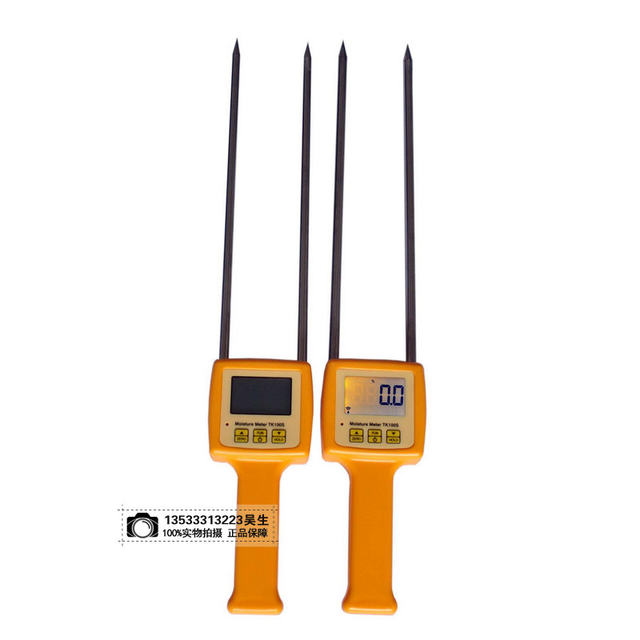 Grain Moisture Meter Tk100S Wheat Corn Soybean Rice Flour Moisture Content Percentage Hygrometer