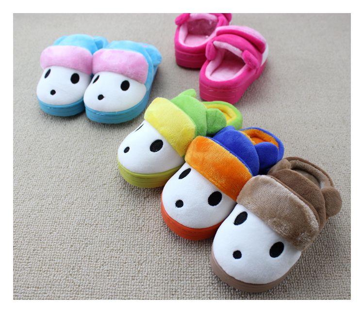 Pantoufles enfants en suède pour hiver - semelle caoutchouc - Ref 1036183 Image 15