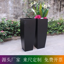 Tiantang Birds Stainless Steel Flowerpots Custom Arc Combined Flower Case Square Floral Toasted Lacquered Metal-like boards