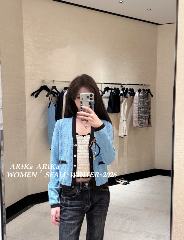 Artka/Jennie Same Style~Elegant Lady! Wool Knit Cardigan/Strap Top/Dress Set for Women