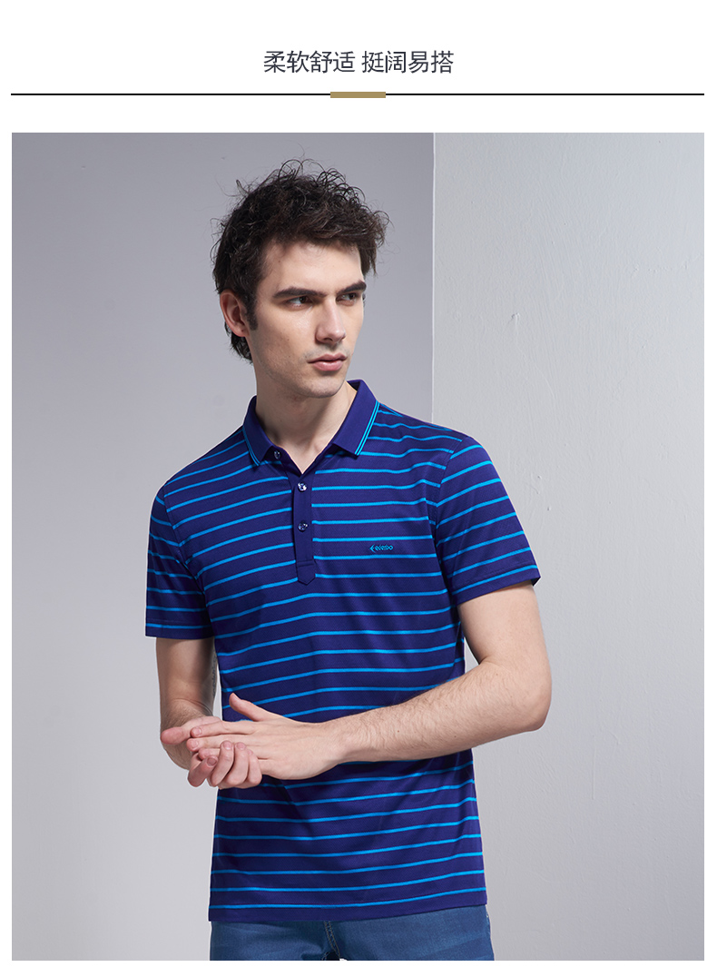 Edenbo Edenberg nam ngắn tay T-Shirt Polo áo sơ mi nam thanh niên mùa hè mới xu hướng loose Polo áo sơ mi