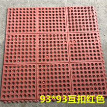 Hotel restaurant kitchen mat non-slip oil-proof floor mat toilet mat non-slip rubber mat splicing mat