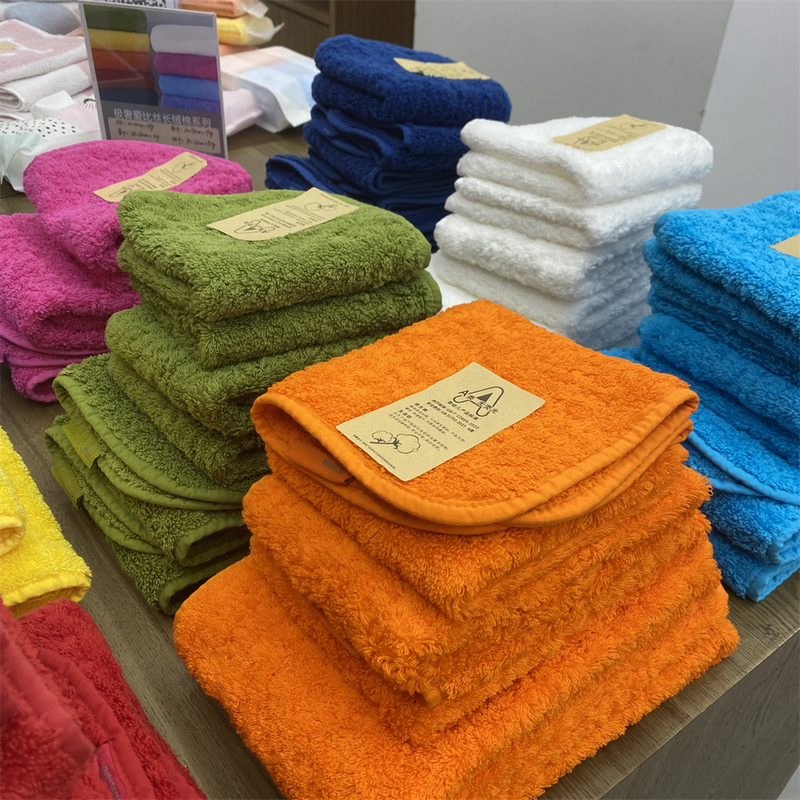 European and American Style Light Luxury Royal Series Xinjiang Long-Staple Cotton Towels and Bath Towels, Natural and Comfortable Solid Color Couple's Square Towels