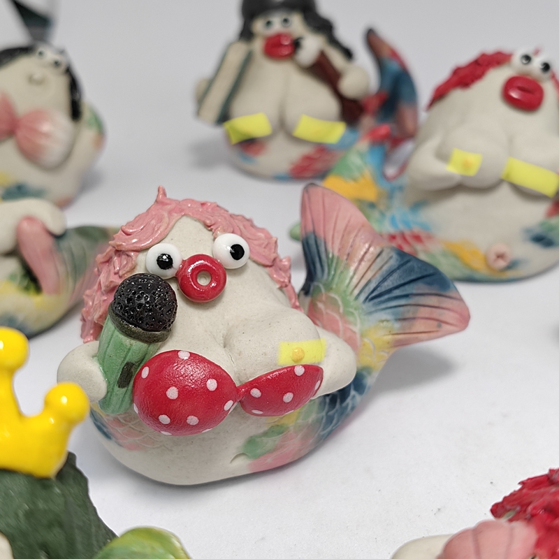 Original Handmade Ceramic Mermaid Figurine