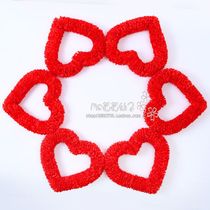 Encrypted big flower love wreath steel wire adult dance section 61 childrens games performance props custom-made