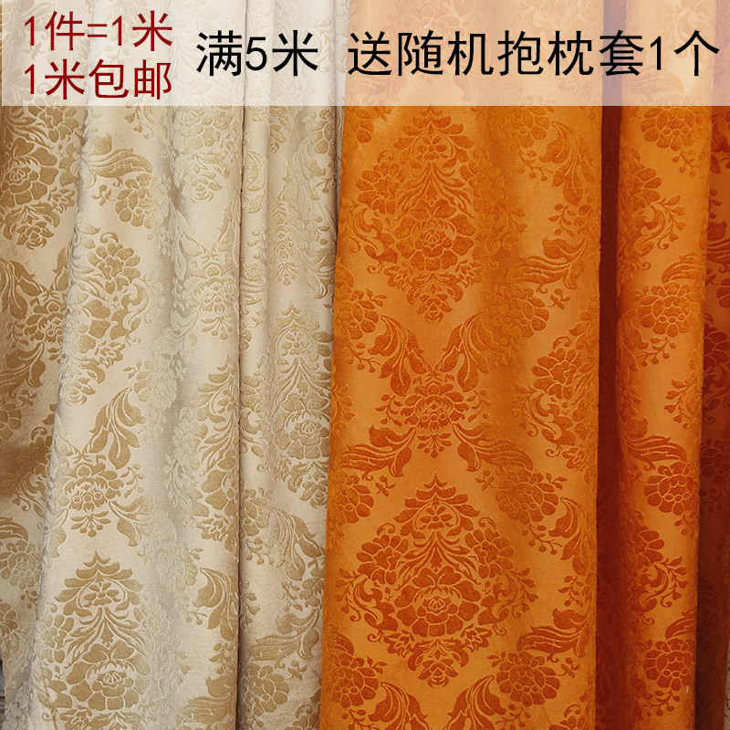 Velvet thick European style large flower gold velvet sofa fabric sofa