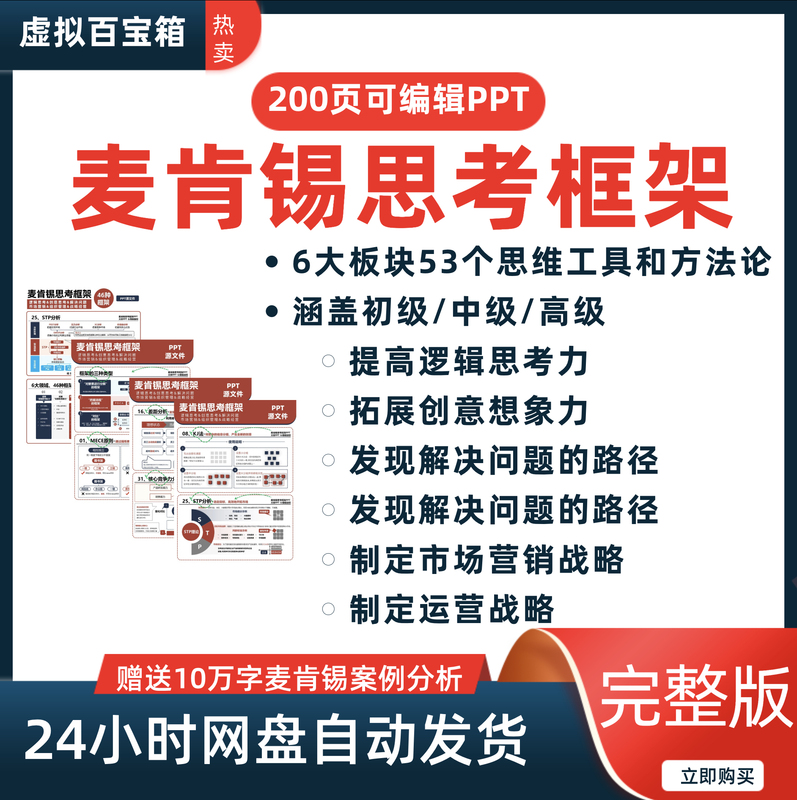[Full Version] 200-Page Mckinsey Thinking Tools Mckinsey Structured Strategic Thinking Ppt