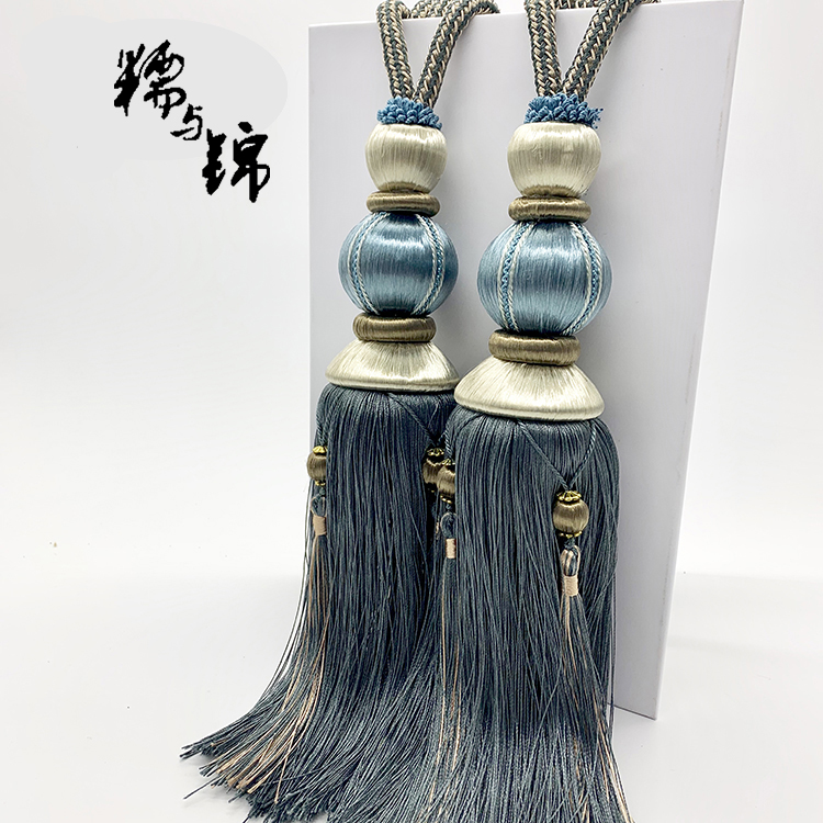 Eurostyle curtain flow su-strap delivery hook Decorative Hanging Ears Bedroom Living-room Living-strap Containing Tied Rope Hanging Ball