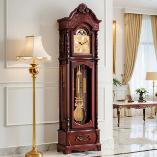 Wei Lingdi German Hilmler Movement Retro Floor Clock Living Room European Imported Heavy Hammer Pendulum Clock Gift Clock 2013