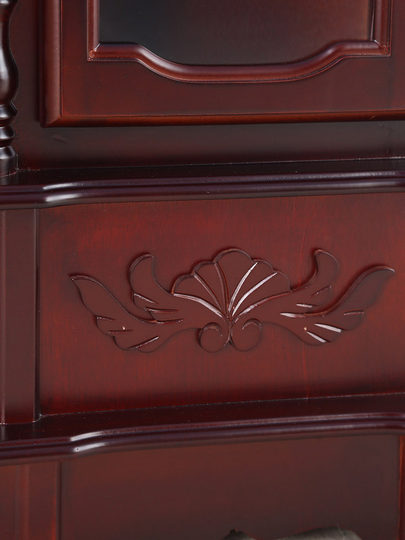 Vertical Clock, Mechanical Table Clock, European-Style Floor Clock, Small Living Room Standing Clock, Chinese-Style Retro Solid Wood Household Clock