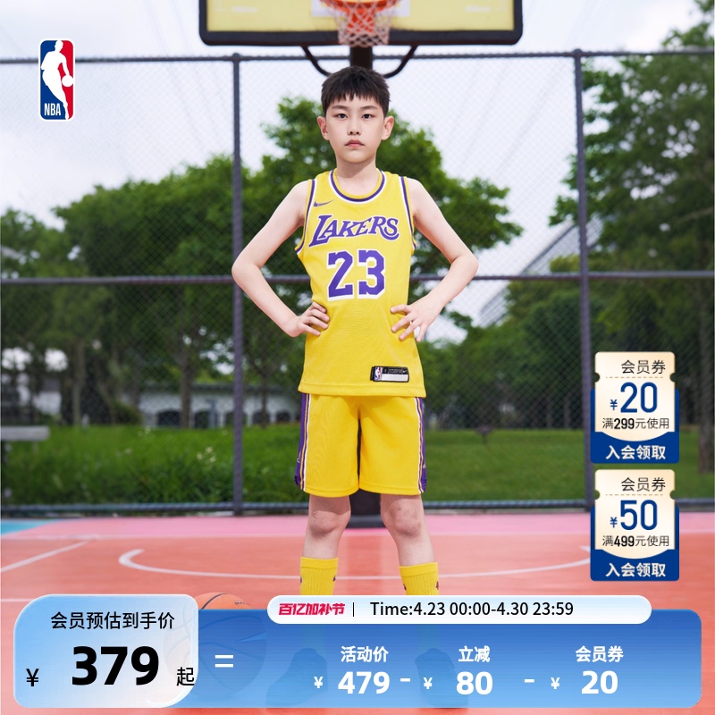 Nike Official Nba Boys' Los Angeles Lakers Lebron James Icon Jersey
