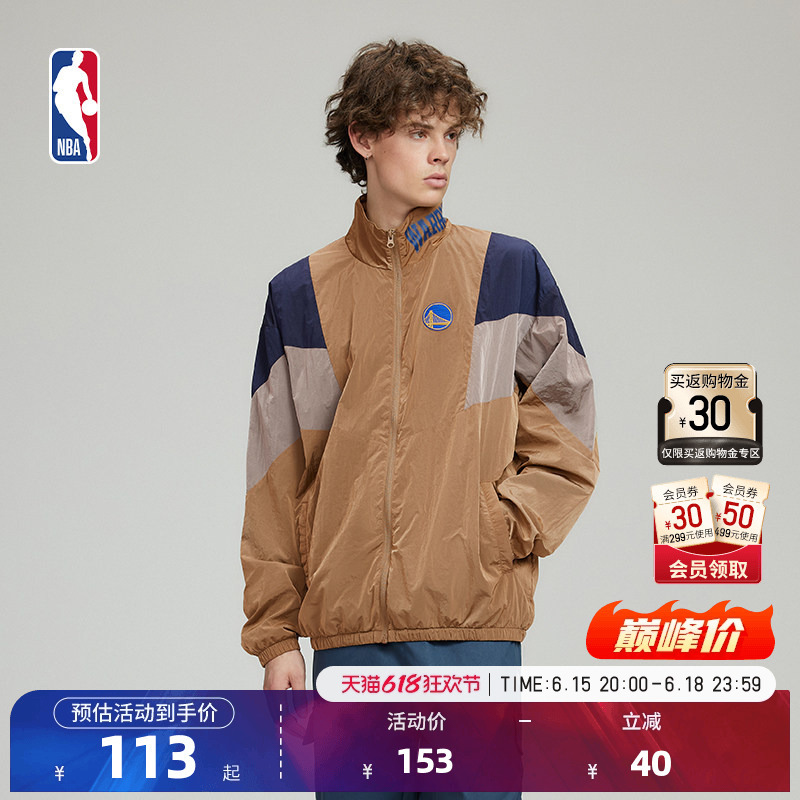 Nba Official Warriors/Lakers Men's and Women's Couple's Jacket Long-Sleeved Top Outdoor Sports Spring Windproof Jacket High Collar