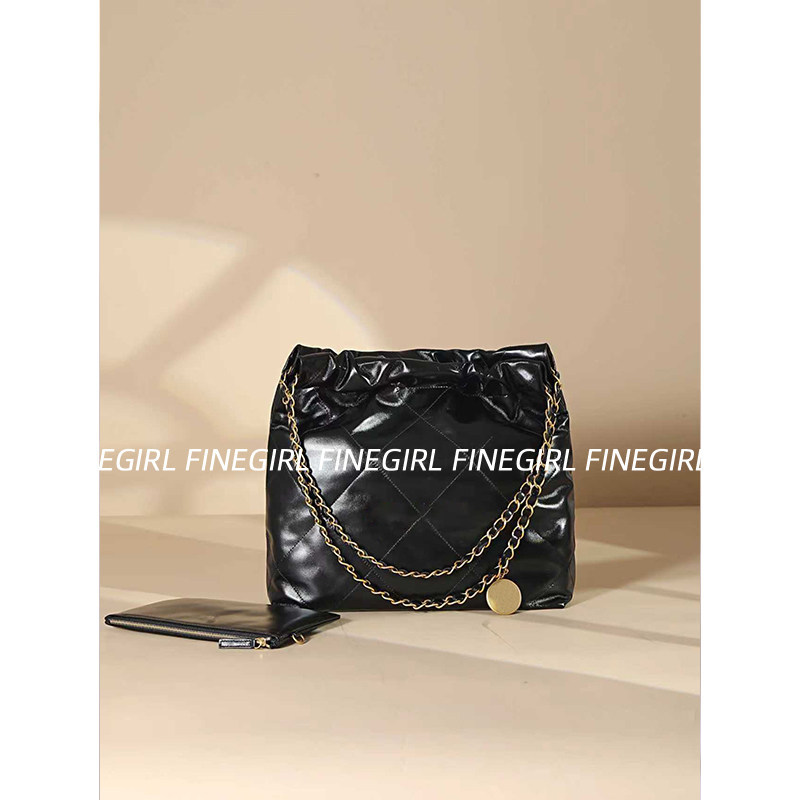 【Look for Finegirl】The Ultimate Bag! 22Bag Garbage Bag Bag~Mini Small Leather Chain Tote Bag