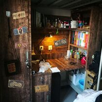 Retro University Dormitory Wallpaper Decoration Dorm Room Wallpaper Self-Glued Boy Art Desktop Sticker Poster Paper Wall Sticker