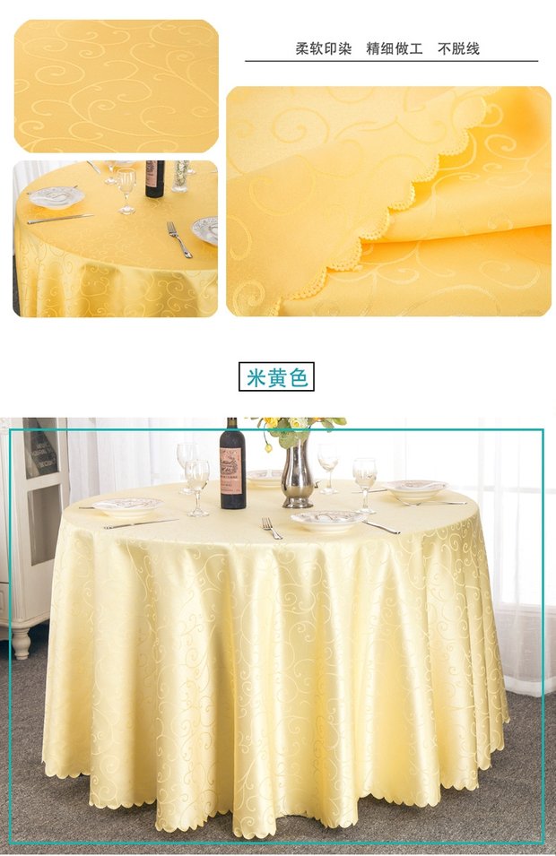 Bàn tròn khăn trải bàn khách sạn tròn khách sạn nhà hàng bàn cà phê bàn ​​vải đám cưới nhà dài bàn tròn khăn trải bàn các mẫu móc khăn trải bàn đẹp