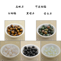 Crystal Beaded Obsidian White Agate Tigers Eye Stone Opal Indian Agate DIY Jewelry Accessories Material