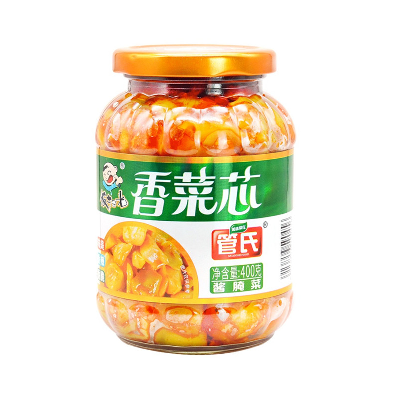 优惠券饭扫光榨菜酱菜心400g*1瓶满3元减3元 满3元减3元饭扫光,下饭菜,香菜芯酱菜400g!真材实料!鲜香脆爽,回味悠长,川味精髓,香气扑鼻,超级下饭,配米饭真是绝了!专治夏天没胃口!大块酱菜,满满的食欲!!优惠券